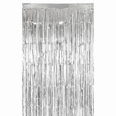 Silver Metallic Door Curtain - 3' x 8'