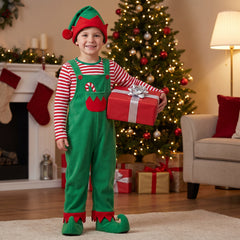 Children's Unisex Elf Costume - Festive Holiday Attire - Child (12-14)