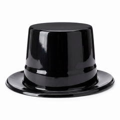 Shiny Black Top Hat - Classic Hollywood Costume Accessory