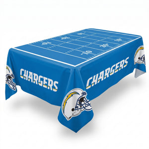 Los Angeles Chargers Plastic Table Cover - 54" x 96"