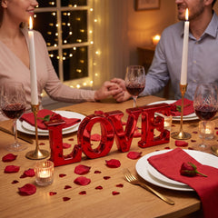 Valentine's Day Love Foil Centerpiece, 4-Pack