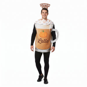 Men's Pumpkin Spice Latte Costume - Halloween Humor