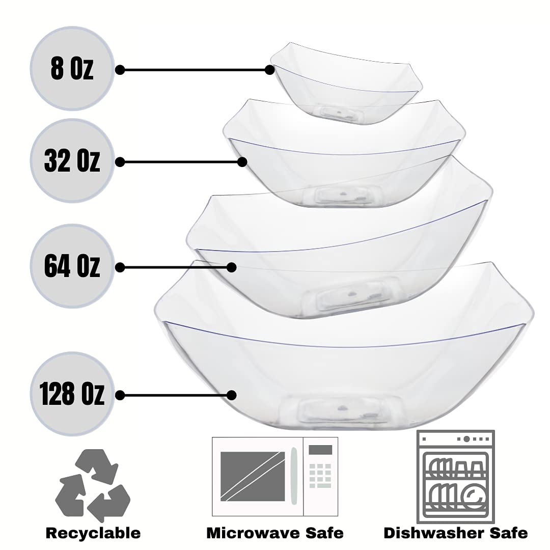 8 Oz. Convex Bowl | Clear