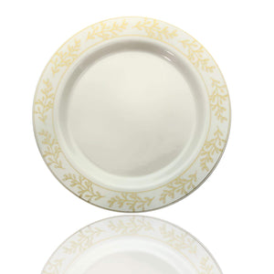 10.25 In. Gold Leaf Premium Plates | 10 Count