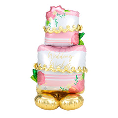 Elegant Wedding Wishes Airloonz Balloon Cake