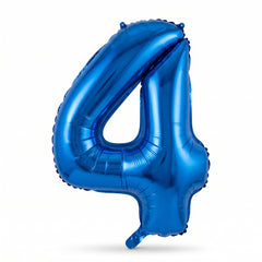 Royal Blue Giant Number 4 Foil Balloon