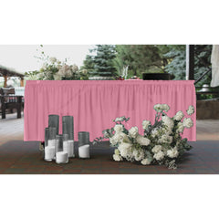 Pink Plastic Table Skirt - 168 in. x 29 in. | Case of 48
