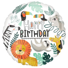 Get Wild Jungle Birthday Foil Balloon