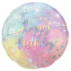 Luminous Happy Birthday Foil Balloon - 18in
