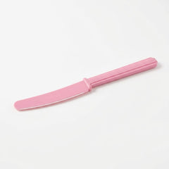 Pink Plastic Economy Knives - 7.5 in.