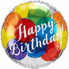 Colorful Birthday Celebration Foil Balloon - 18 Inch