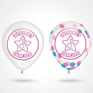 Internet Famous Confetti Latex Balloons - 12" Party Decor, 2-Pack