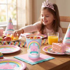 Princess Castle Birthday Paper Cups - 9oz