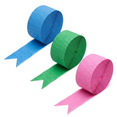 Neon Glow Party Streamers - 3 Pack