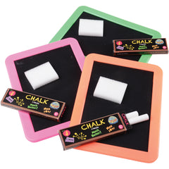 Blackboards W/Chalk & Erasers - 12 Count