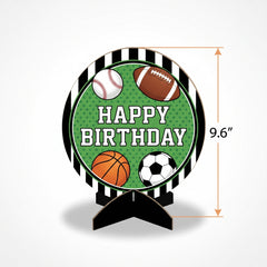 All Star Sports Birthday Table Centerpiece