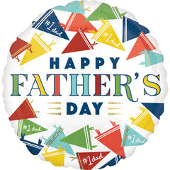 Happy Father's Day Varsity Foil Balloon