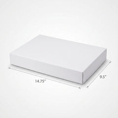 Classic White Gift Box - Elegant Packaging 14.75" x 9.5" x 2"