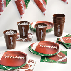 Game Day Football Party Tableware Kit - For 8 Guests