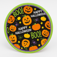 Vibrant Halloween 6.75" Round Paper Plates