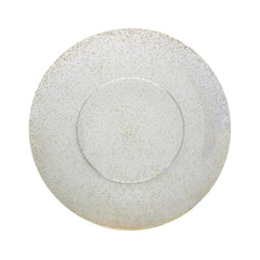 10 In. Gold Sparkle Design Plastic Plates | 10 Count