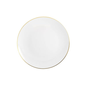 8 In. Classic Gold Design Plastic Plates | 120 Count