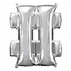 Silver Star Metallic Foil Balloon