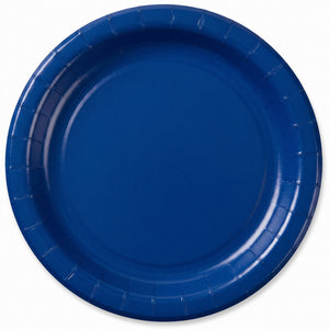 Royal Blue 6.75" Round Paper Plates