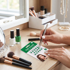 Jewel Shamrock Nail Stickers for St. Patrick's Day