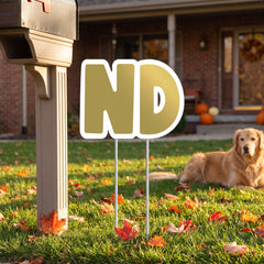 Bold "ND" Lawn Sign for Birthdays