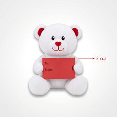 Bear Plush Balloon Weight and Gift Card Holder Accessory