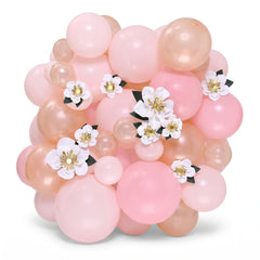 White Flower Accent Balloon Decor Kit - 12 Pack
