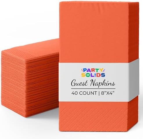 Orange Guest Towel Napkins - 1920 Ct.