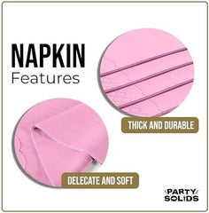 Pink Guest Towel Napkins