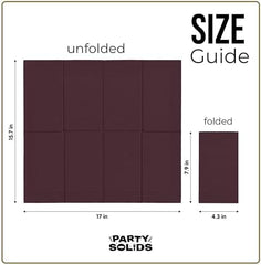 Brown Guest Towel Napkins | 8 in. x 4 in. | 40 Ct.