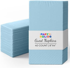 Light Blue Guest Towel Napkins - 1920 Ct.