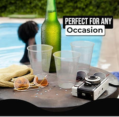 18 Oz. Clear Plastic Cups | 50 Ct.
