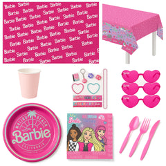 120 Pcs Barbie Birthday Party Mid Kit | For 8 Guests