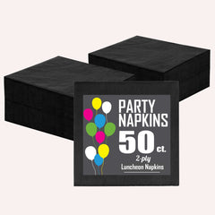 Black Luncheon Napkins | 1800 Count