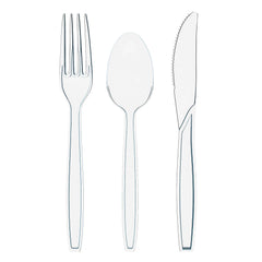 Clear Cutlery Caddy Combo - Gingham