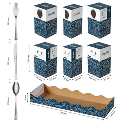 Silver Cutlery Caddy Combo - Floral
