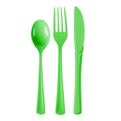 Heavy Duty Lime Cutlery Combo - 24 Count