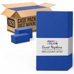 Dark Blue Guest Towel Napkins | 1920 Count Case