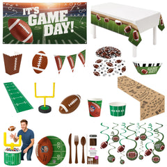Football Birthday Party Deluxe Kit - For 8 Guests