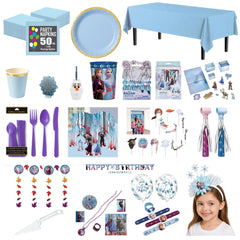 Frozen Birthday Party Deluxe Kit - For 8 Guests