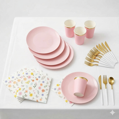 Soft Rose Easter Party Kit - For 20 Guests