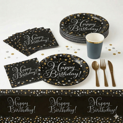 153 Pcs Birthday Elegance Party Kit | For 20 Guests
