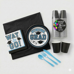 True Blue "You Did It" Party Kit | For 40 Guests