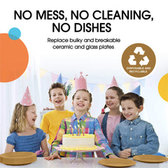 10 In. Gold Plastic Plates | 100 Count