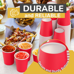 12 Oz. Red Paper Cups | 20 Count